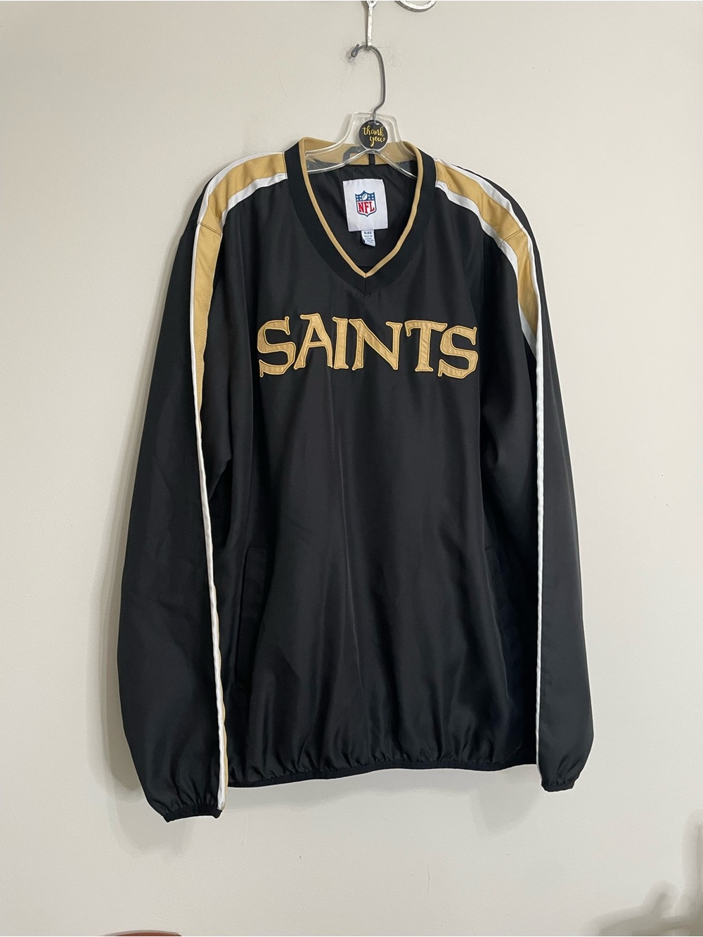 NFL Saints Black & Gold Pullover Jacket
Size XL Game Day